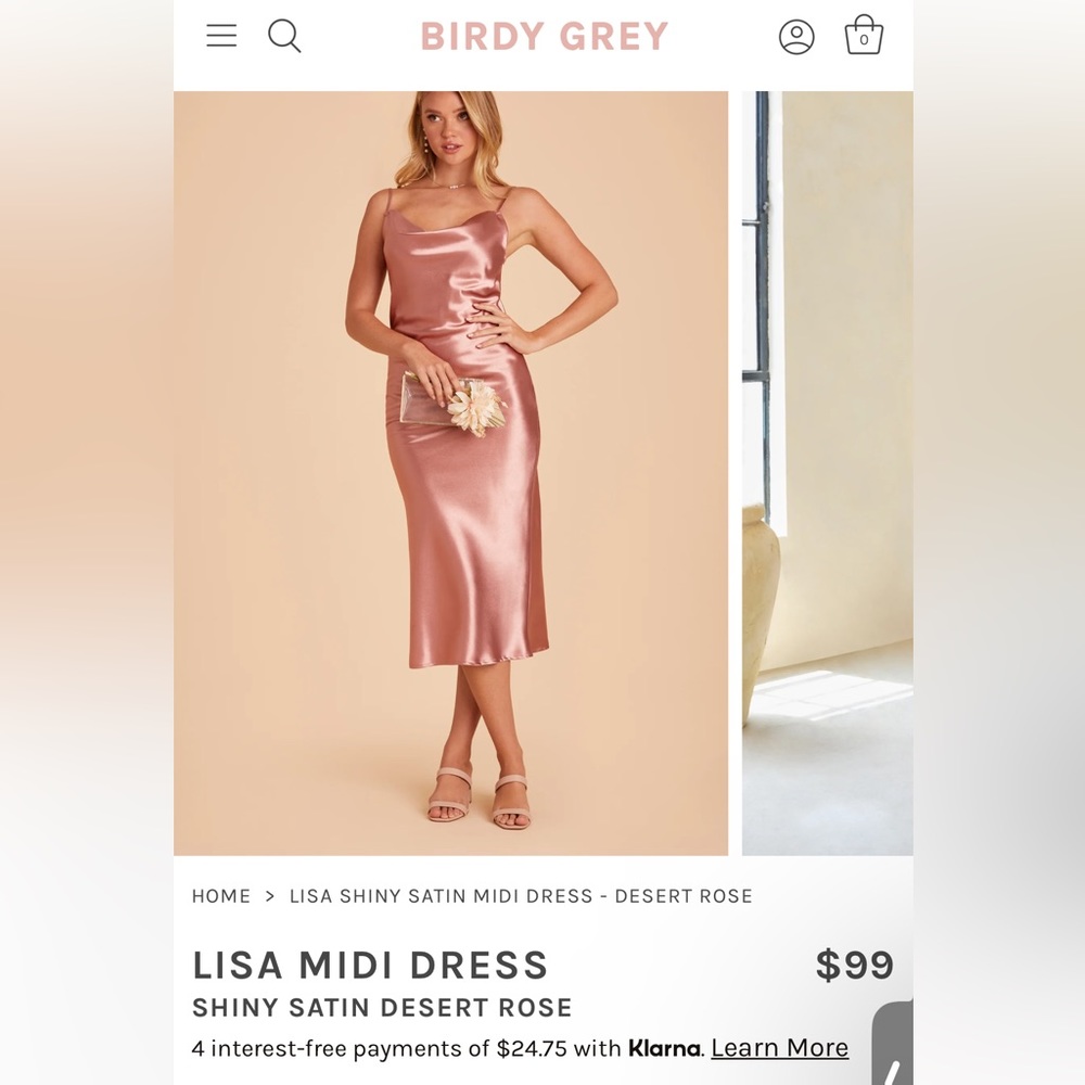 Birdy grey Lisa midi in desert rose